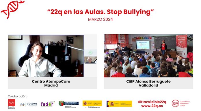 22q en las Aulas Stop Bullying en Marzo