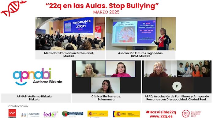 22q en las Aulas Stop Bullying en marzo 2025