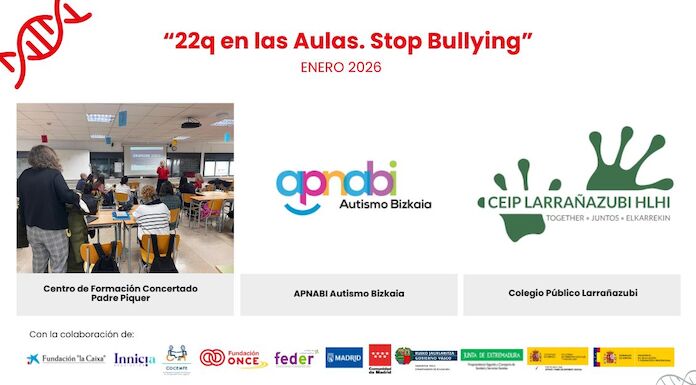 Charlas 22q en las Aulas Stop Bullying en enero de 2026