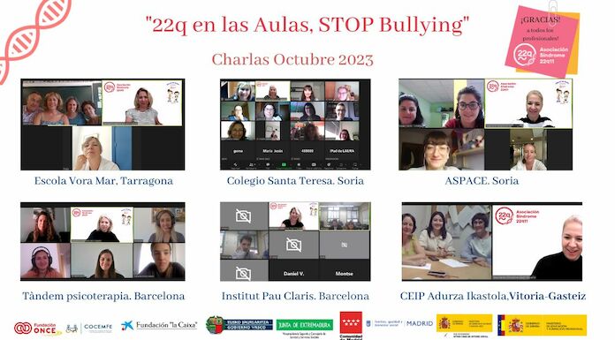 22q en las Aulas Stop Bullying Octubre 