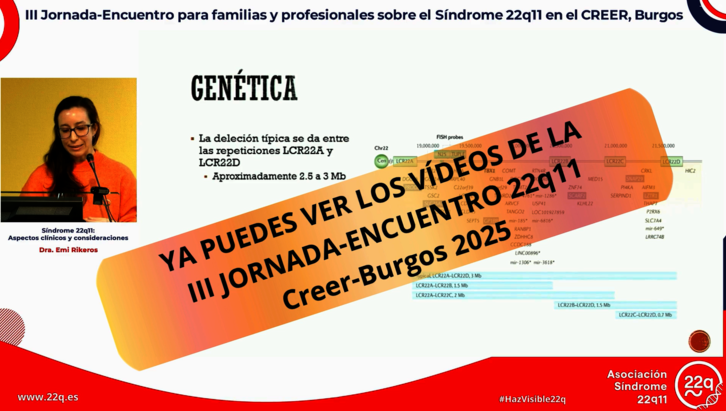 Ya disponibles los vdeos de la III JornadaEncuentro para familias y profesionales sobre el Sndrome 22q11