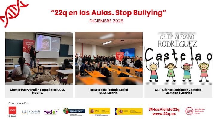  22q en las Aulas Stop Bullying Diciembre